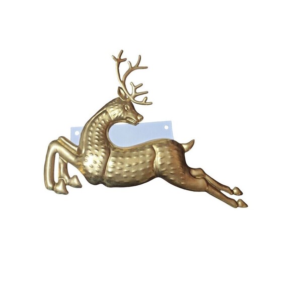 Metallic Leaping Deer Christmas Wall Décor Gold - Wondershop - Picture 2 of 9